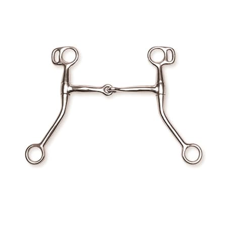 Jacks Imports Stainless Steel Training Snaffle Bit 4-3/4" 10456-4-3/4